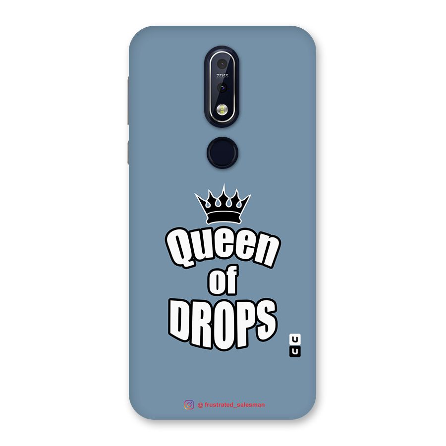 Queen of Drops SteelBlue Back Case for Nokia 7.1