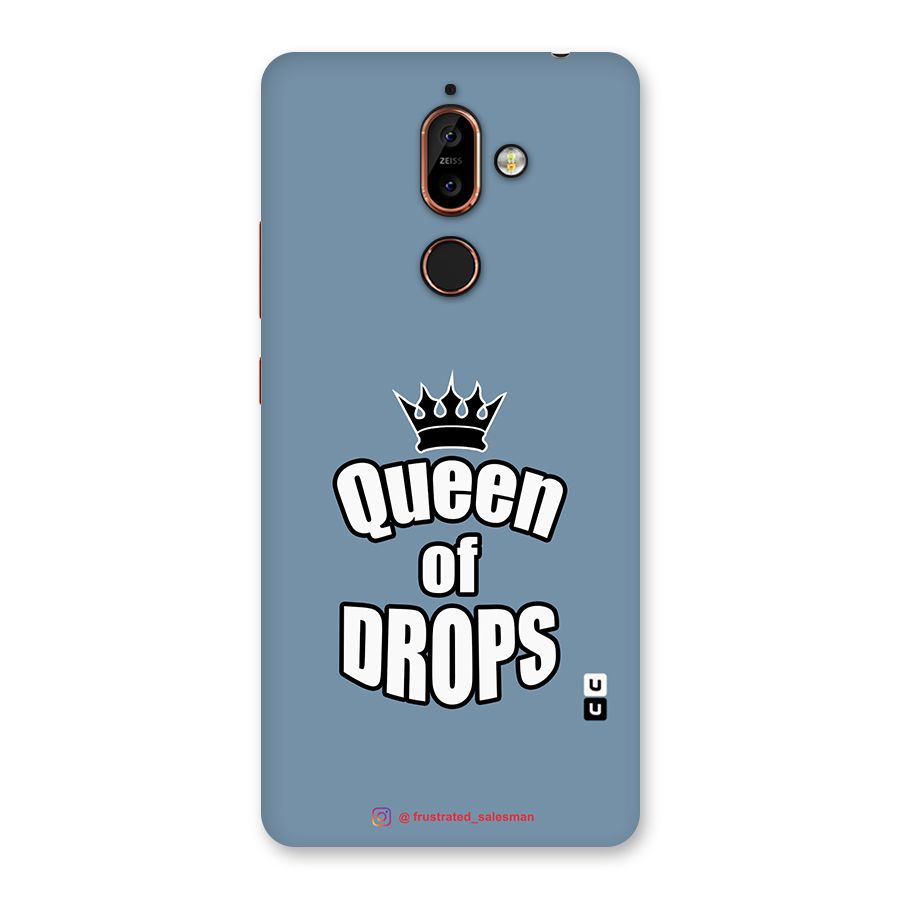 Queen of Drops SteelBlue Back Case for Nokia 7 Plus