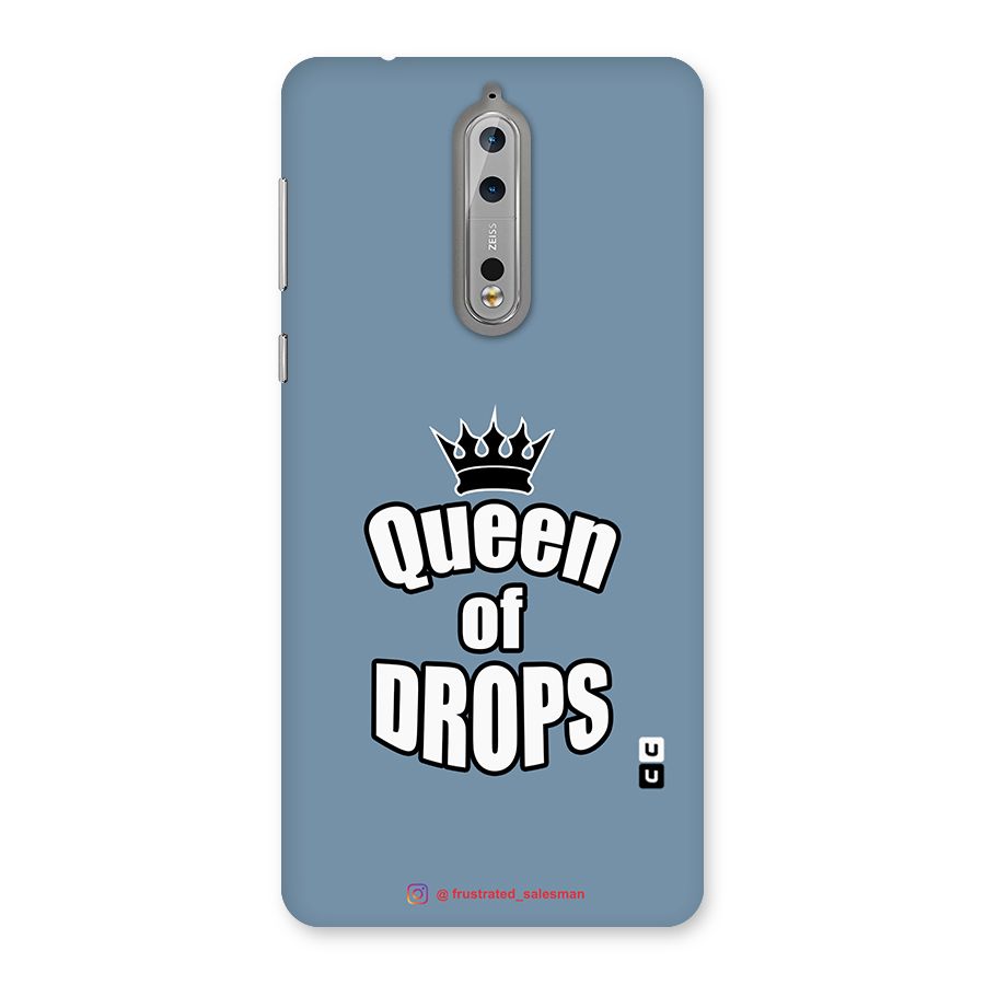 Queen of Drops SteelBlue Back Case for Nokia 8
