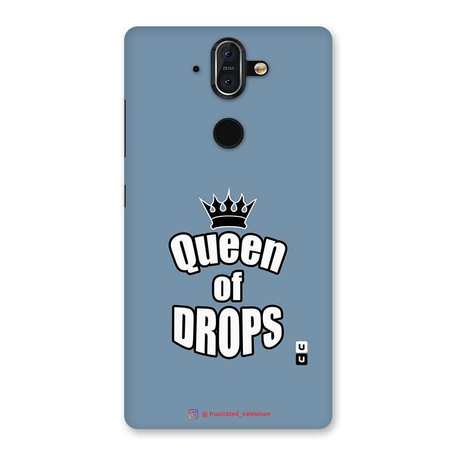 Queen of Drops SteelBlue Back Case for Nokia 8 Sirocco