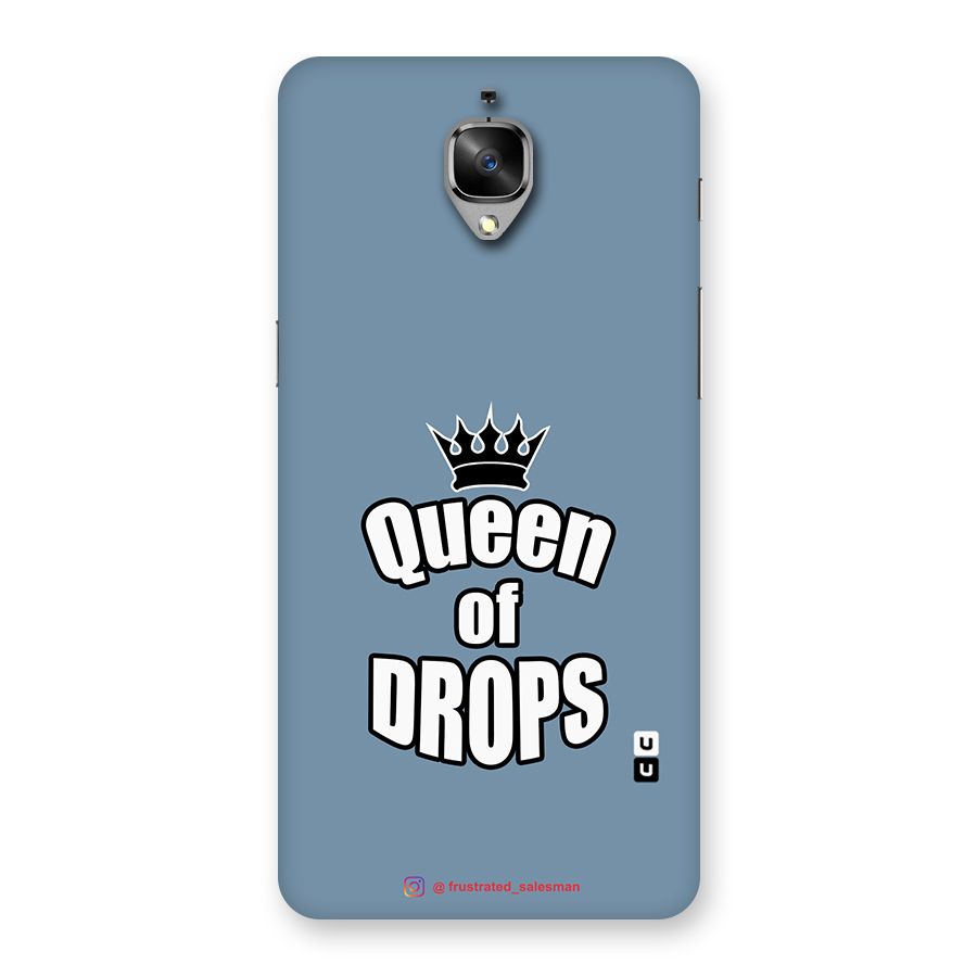 Queen of Drops SteelBlue Back Case for OnePlus 3