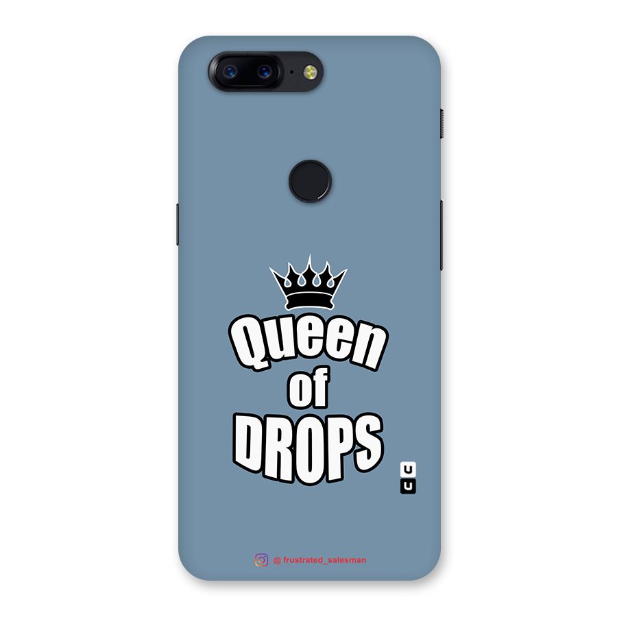 Queen of Drops SteelBlue Back Case for OnePlus 5T