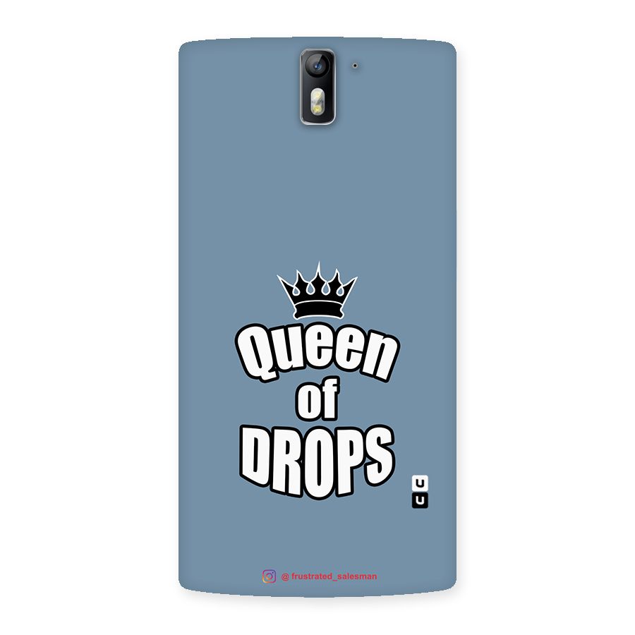 Queen of Drops SteelBlue Back Case for One Plus One