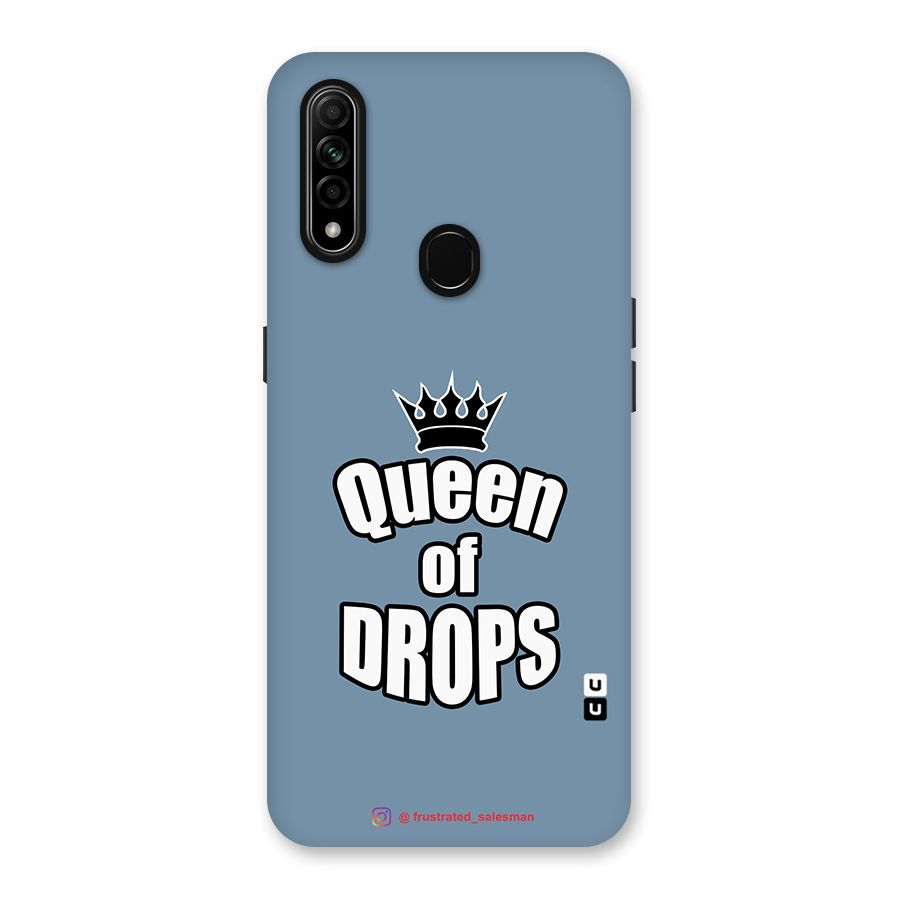 Queen of Drops SteelBlue Back Case for Oppo A31