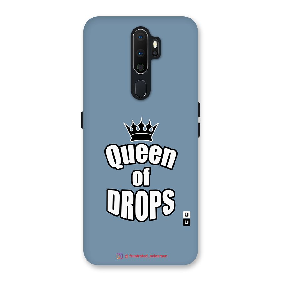 Queen of Drops SteelBlue Back Case for Oppo A5 (2020)