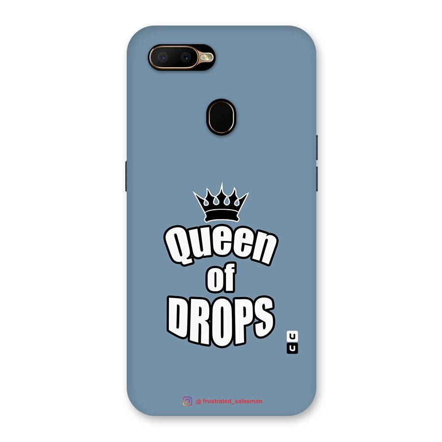 Queen of Drops SteelBlue Back Case for Oppo A5s
