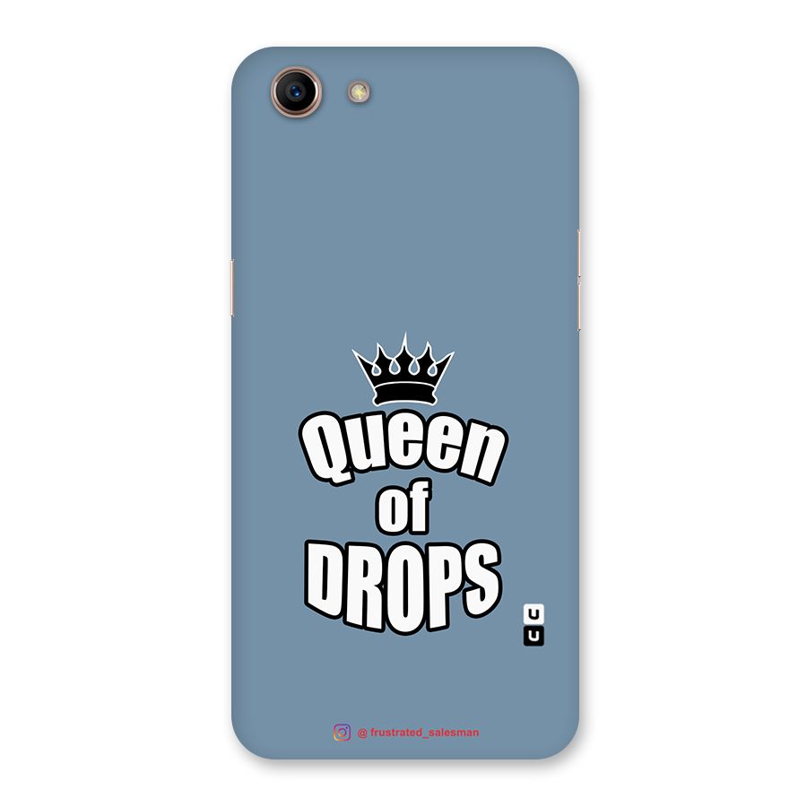 Queen of Drops SteelBlue Back Case for Oppo A83 (2018)