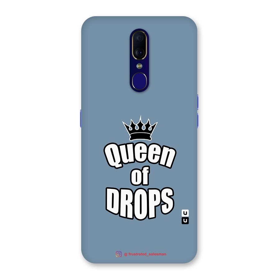 Queen of Drops SteelBlue Back Case for Oppo A9