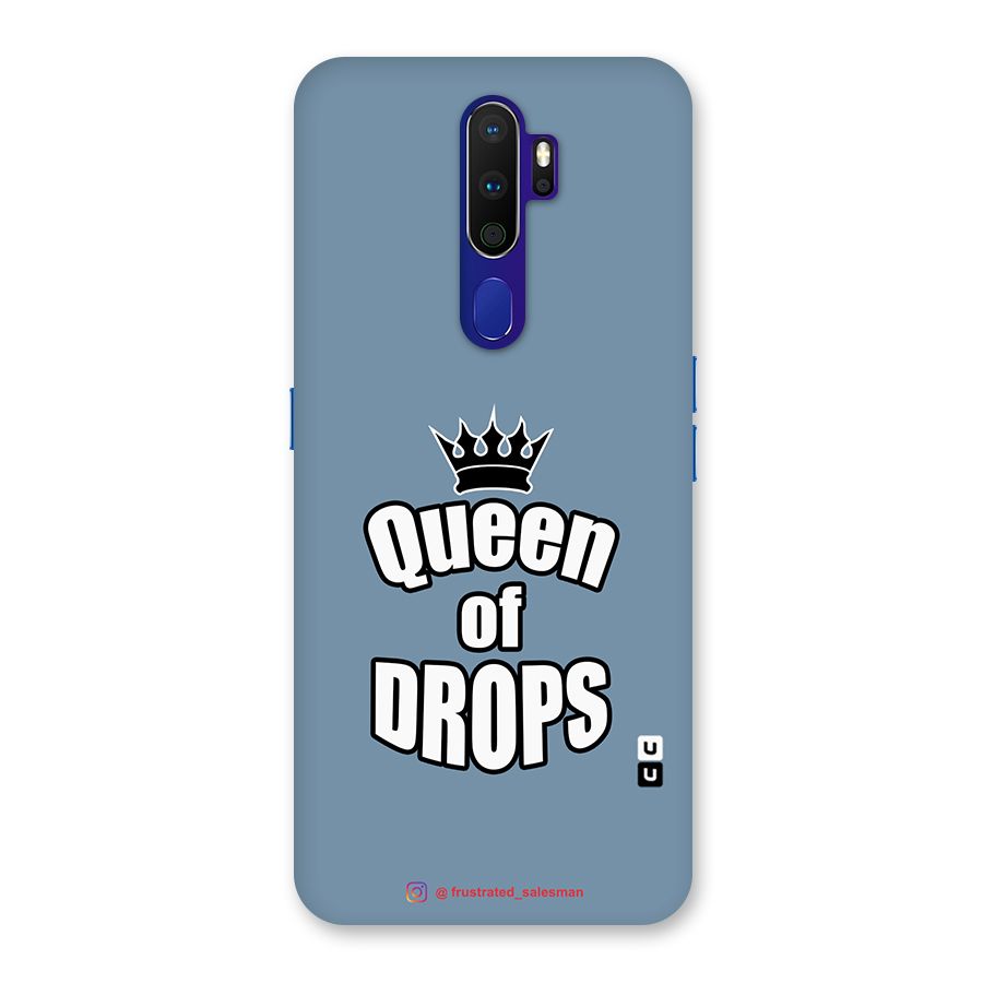 Queen of Drops SteelBlue Back Case for Oppo A9 (2020)