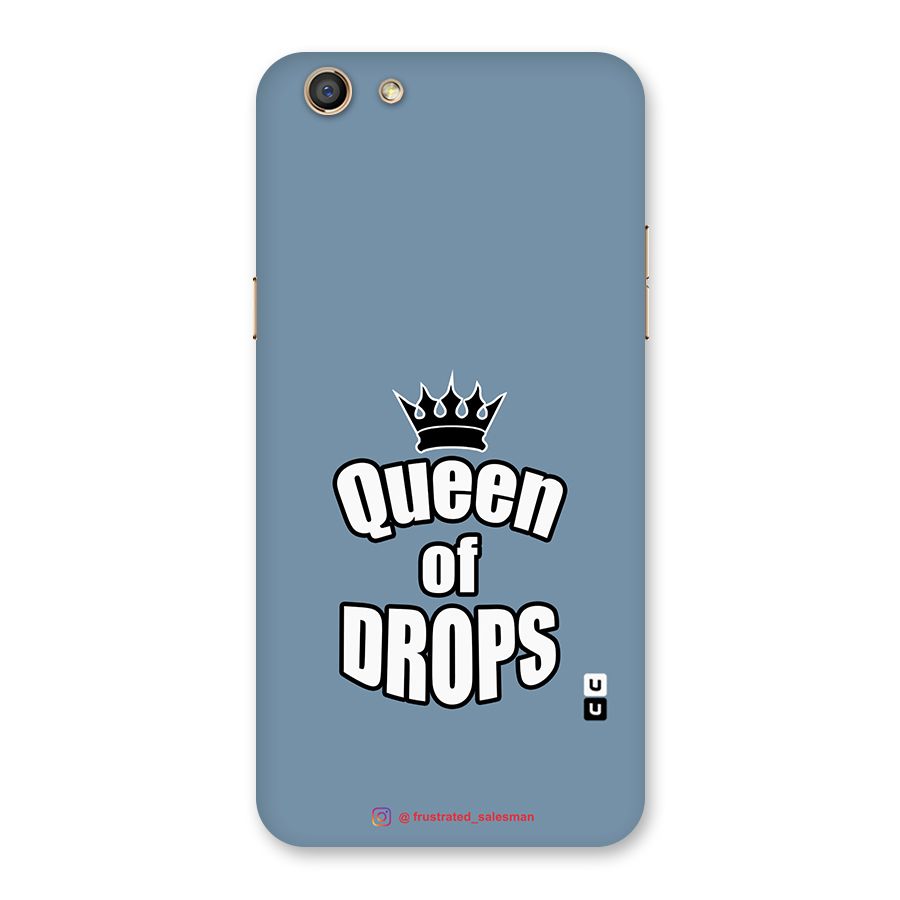 Queen of Drops SteelBlue Back Case for Oppo F3