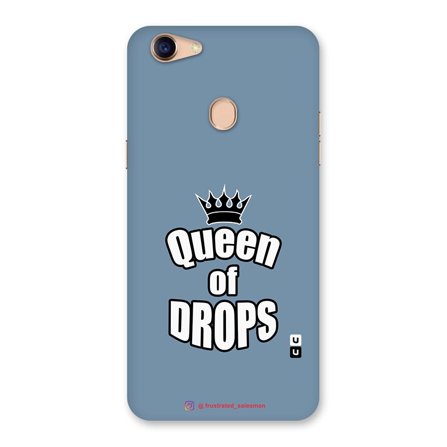 Queen of Drops SteelBlue Back Case for Oppo F5