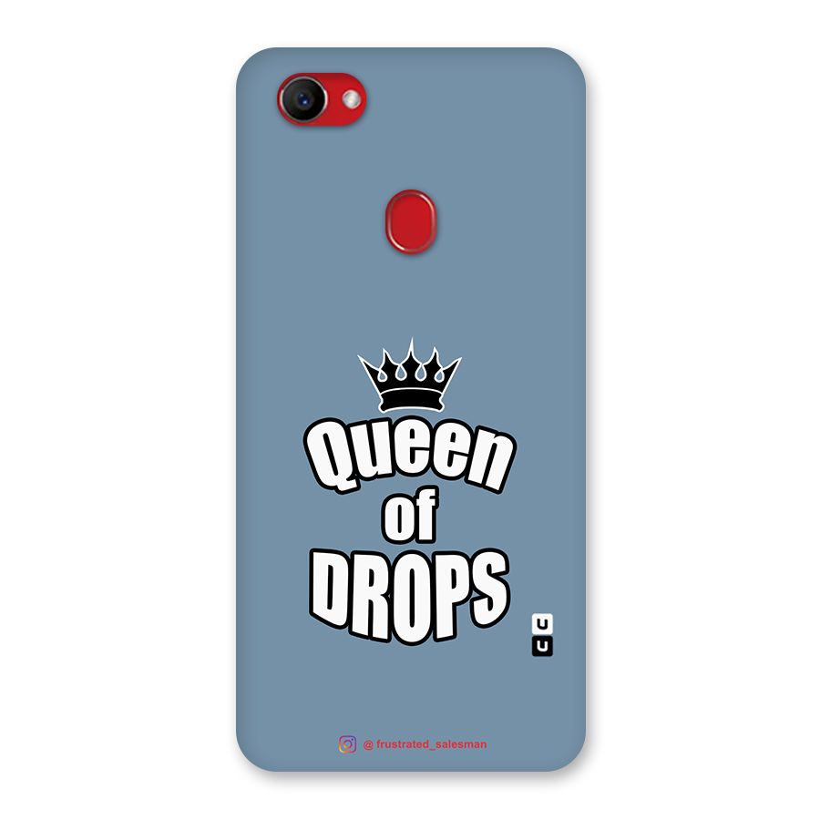 Queen of Drops SteelBlue Back Case for Oppo F7