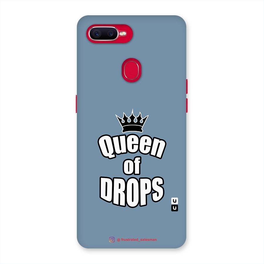 Queen of Drops SteelBlue Back Case for Oppo F9 Pro