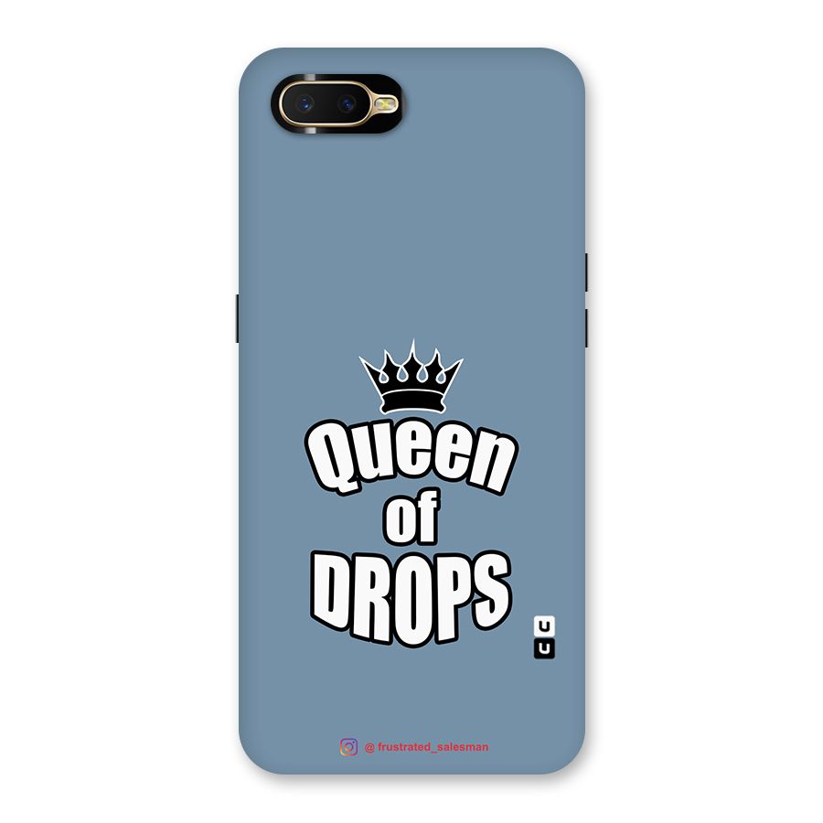 Queen of Drops SteelBlue Back Case for Oppo K1