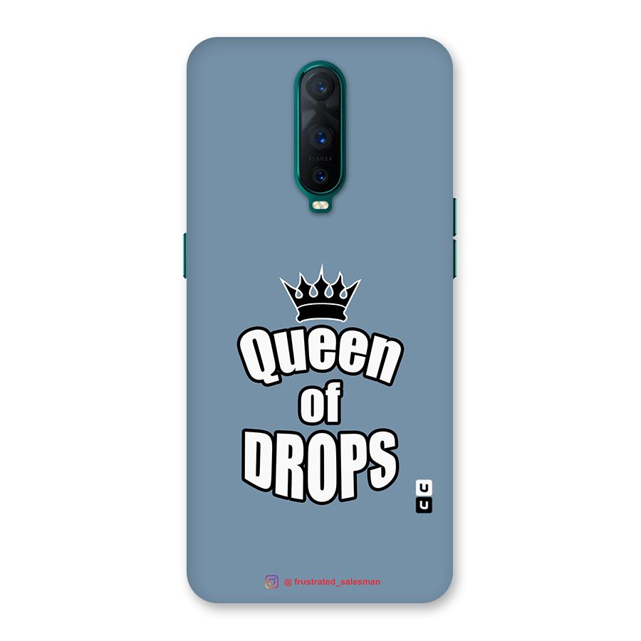 Queen of Drops SteelBlue Back Case for Oppo R17 Pro