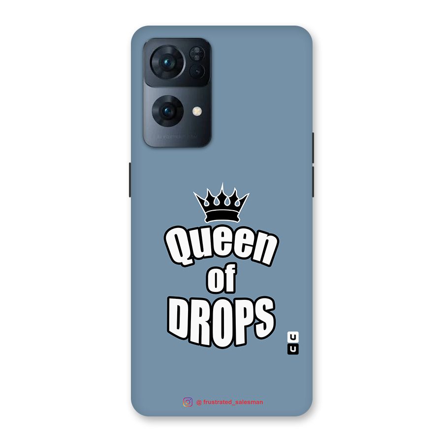 Queen of Drops SteelBlue Back Case for Oppo Reno7 Pro 5G