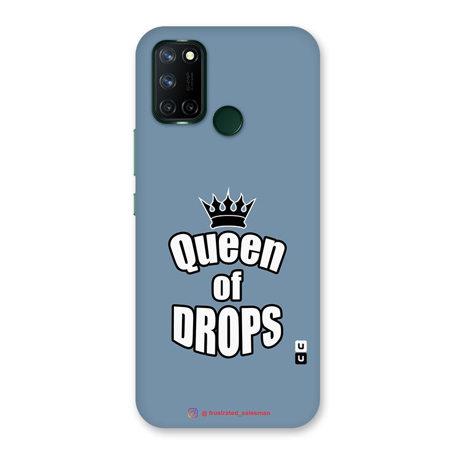 Queen of Drops SteelBlue Back Case for Realme 7i