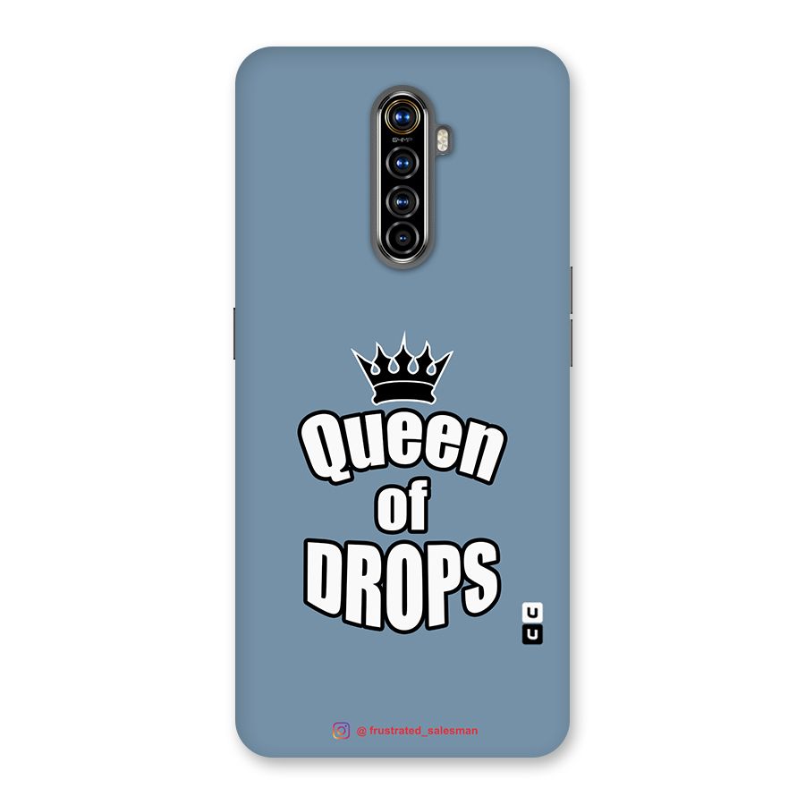 Queen of Drops SteelBlue Back Case for Realme X2 Pro