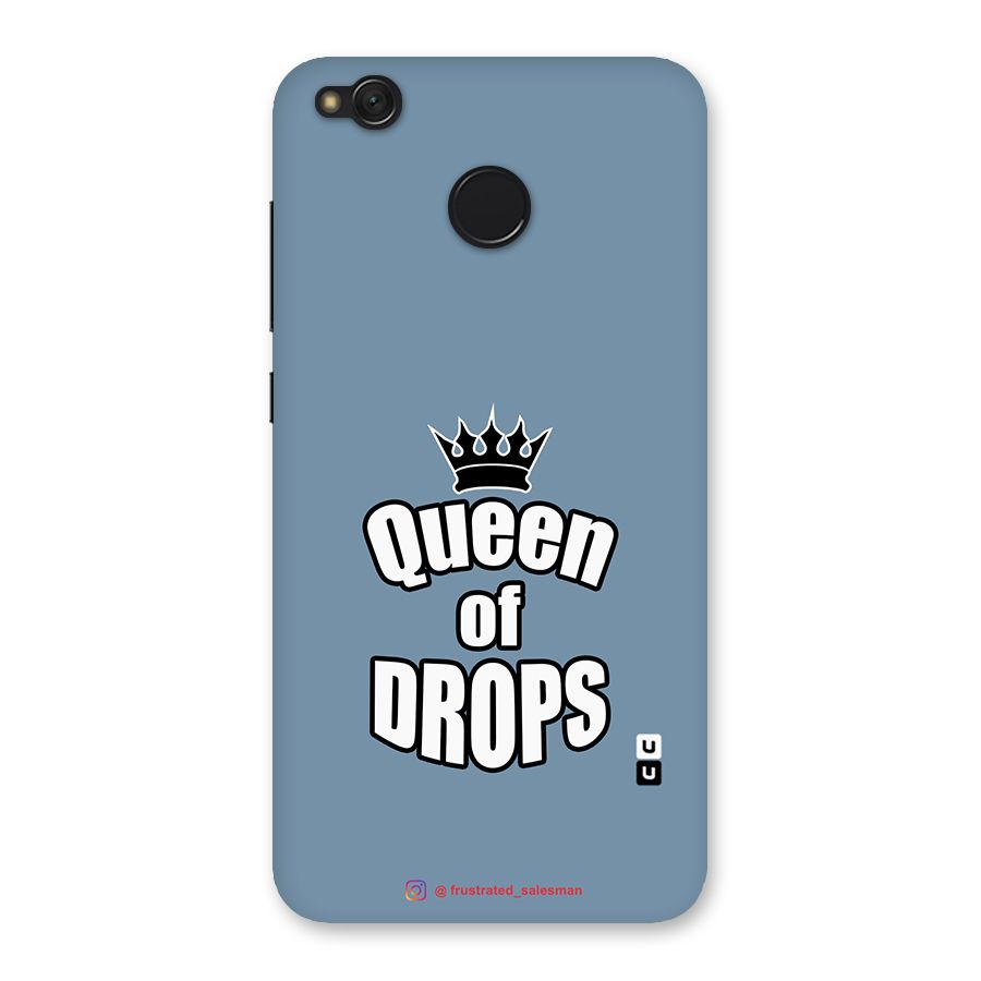 Queen of Drops SteelBlue Back Case for Redmi 4