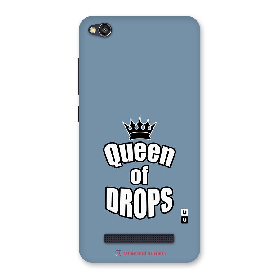 Queen of Drops SteelBlue Back Case for Redmi 4A
