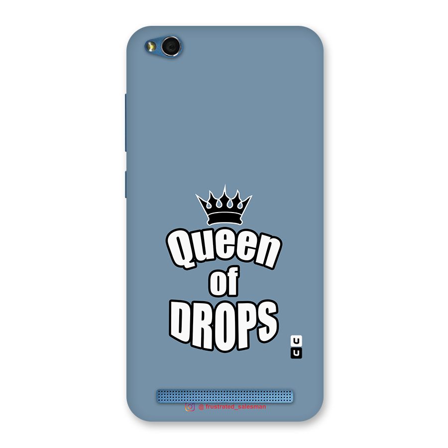 Queen of Drops SteelBlue Back Case for Redmi 5A