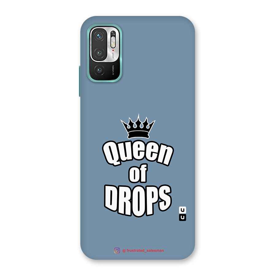 Queen of Drops SteelBlue Back Case for Redmi Note 10T 5G