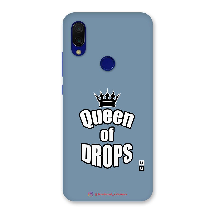 Queen of Drops SteelBlue Back Case for Redmi Y3