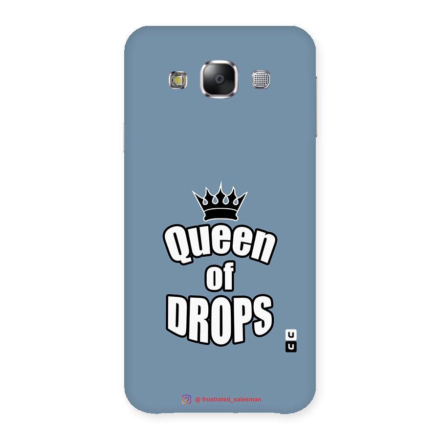 Queen of Drops SteelBlue Back Case for Samsung Galaxy E5