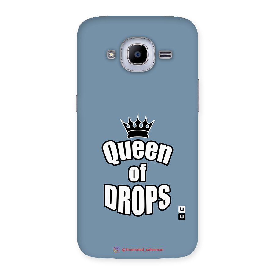 Queen of Drops SteelBlue Back Case for Samsung Galaxy J2 Pro