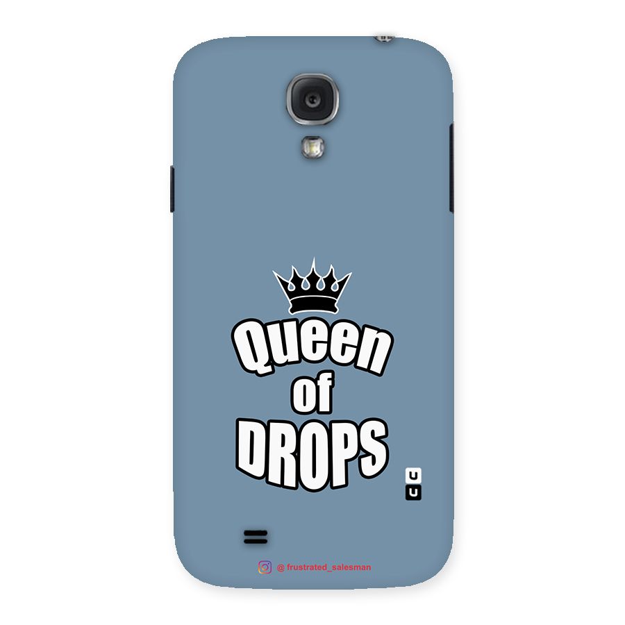 Queen of Drops SteelBlue Back Case for Samsung Galaxy S4