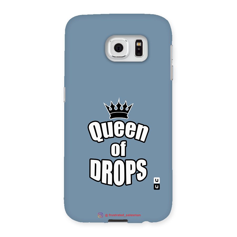 Queen of Drops SteelBlue Back Case for Samsung Galaxy S6