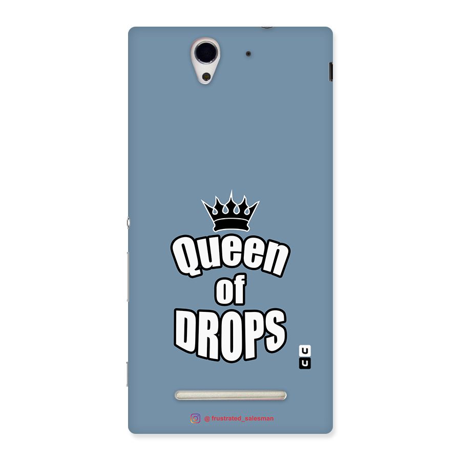 Queen of Drops SteelBlue Back Case for Sony Xperia C3