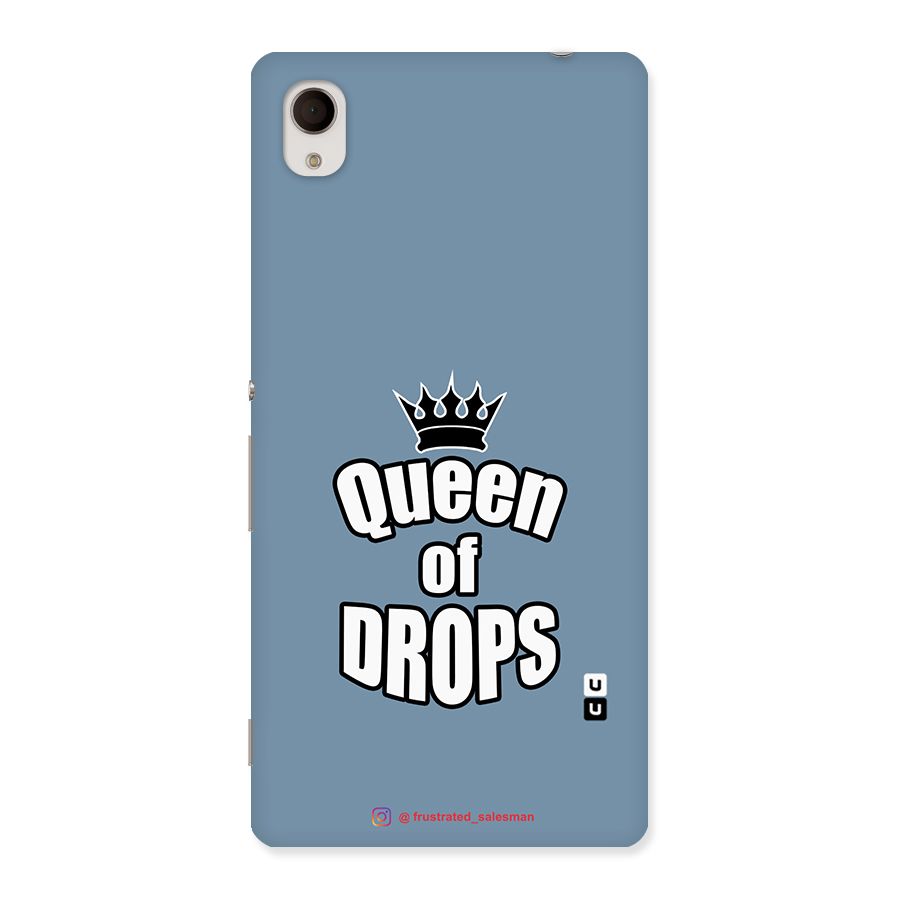 Queen of Drops SteelBlue Back Case for Sony Xperia M4