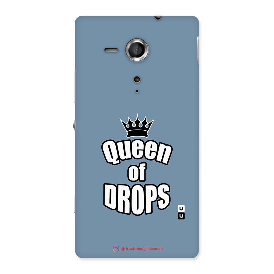 Queen of Drops SteelBlue Back Case for Sony Xperia SP