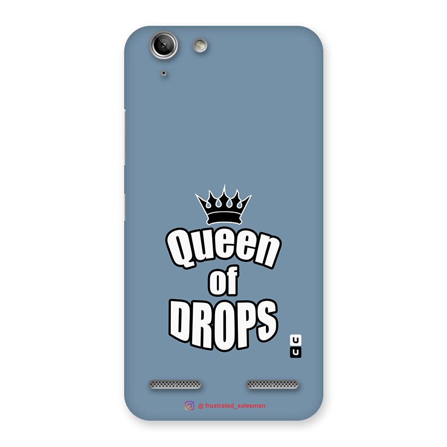 Queen of Drops SteelBlue Back Case for Vibe K5 Plus