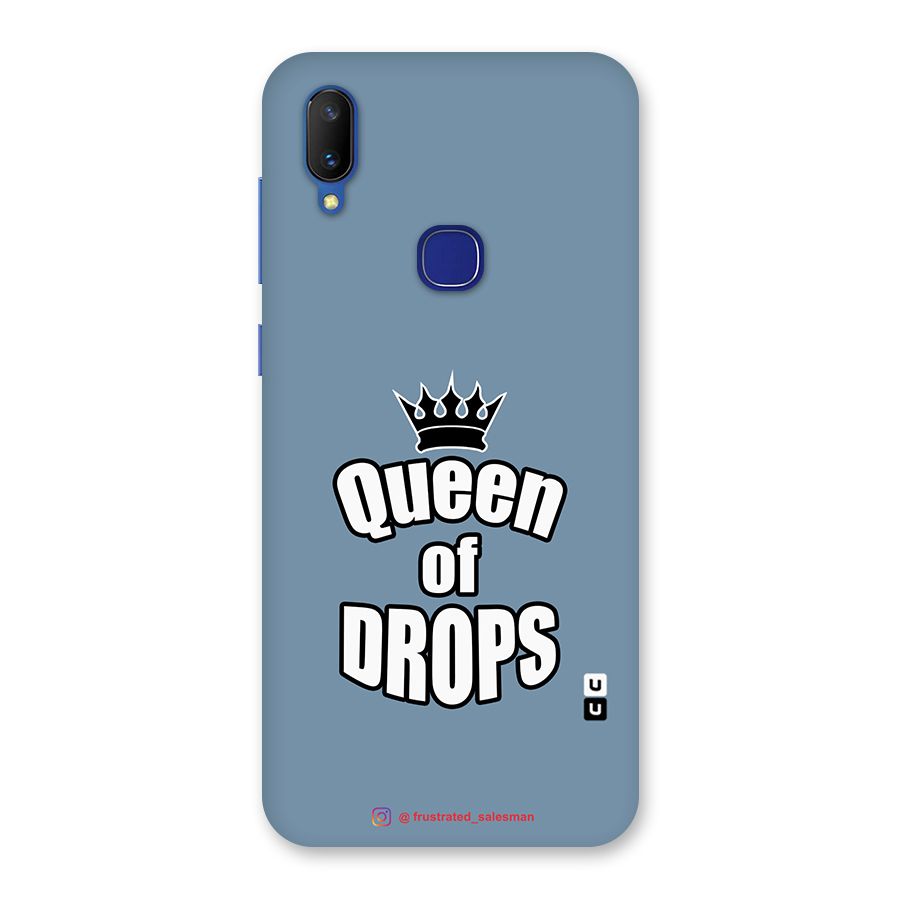 Queen of Drops SteelBlue Back Case for Vivo V11