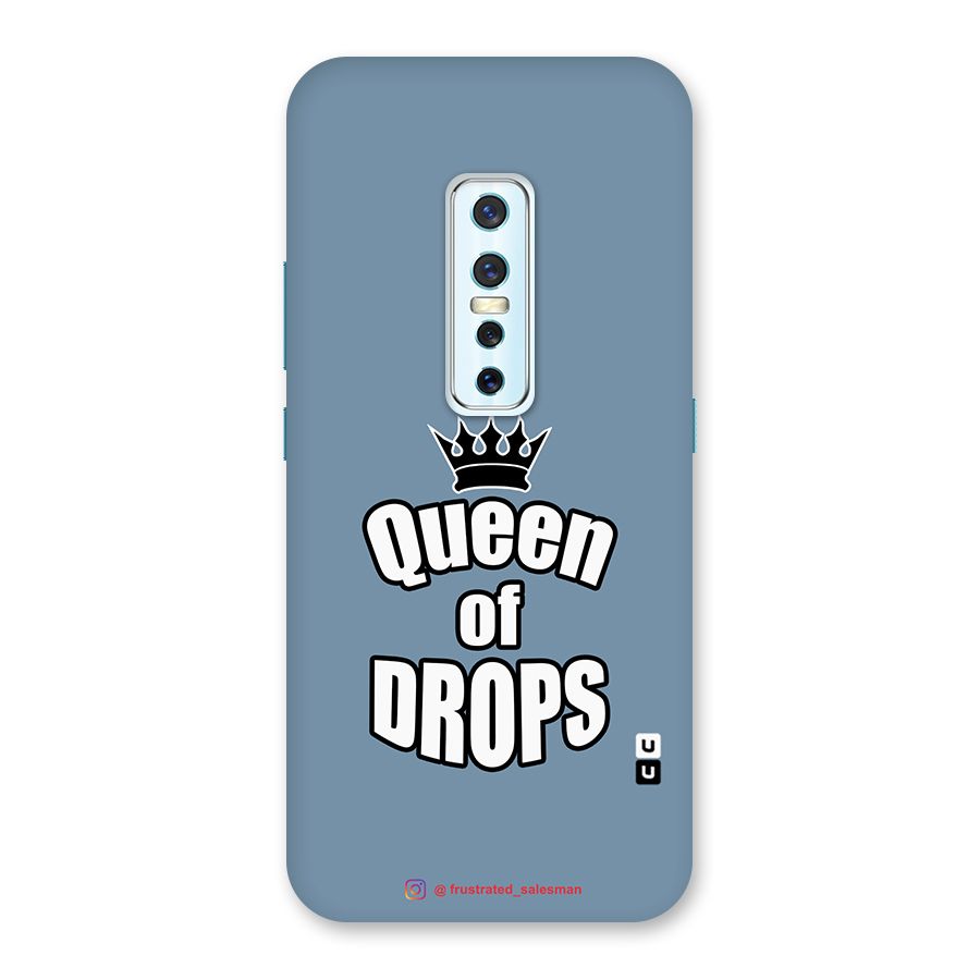 Queen of Drops SteelBlue Back Case for Vivo V17 Pro