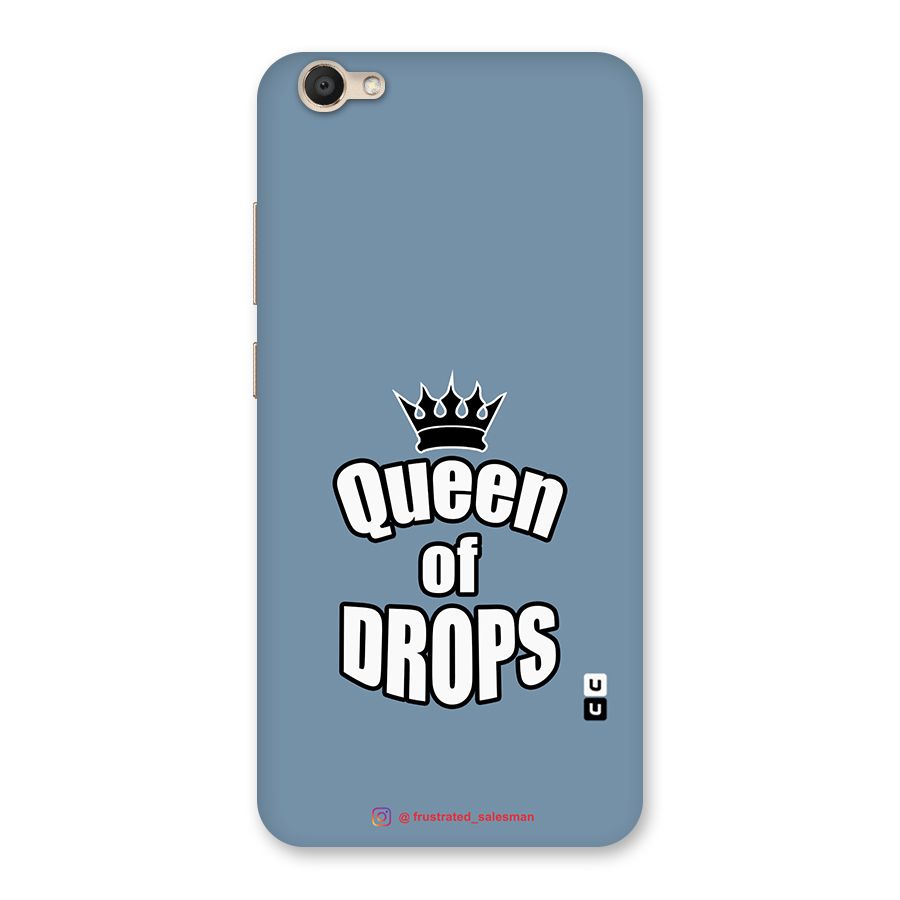 Queen of Drops SteelBlue Back Case for Vivo V5