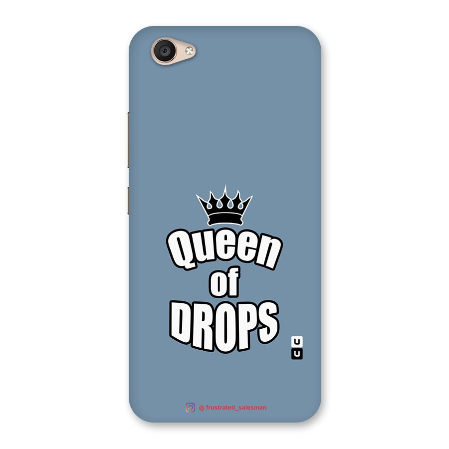 Queen of Drops SteelBlue Back Case for Vivo V5 Plus