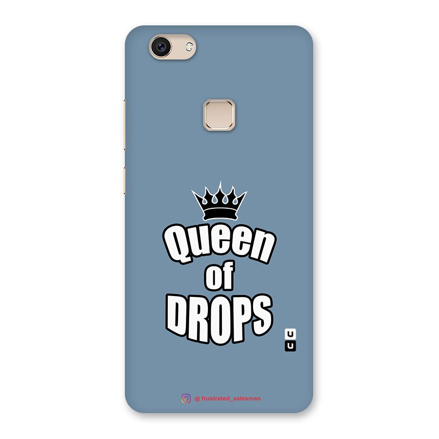 Queen of Drops SteelBlue Back Case for Vivo V7
