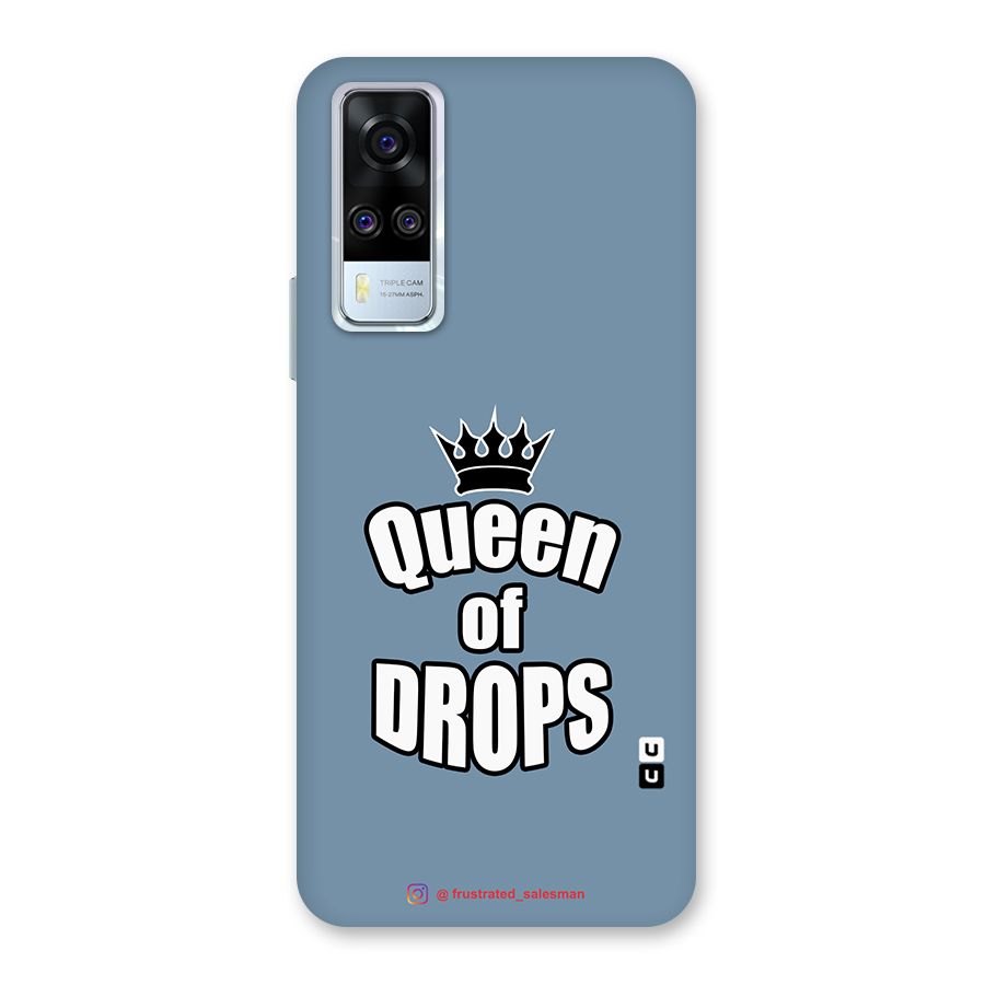 Queen of Drops SteelBlue Back Case for Vivo Y31