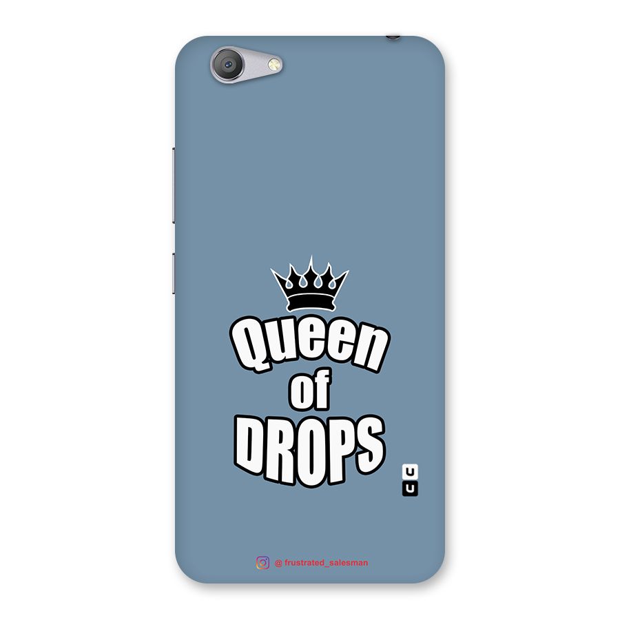 Queen of Drops SteelBlue Back Case for Vivo Y53