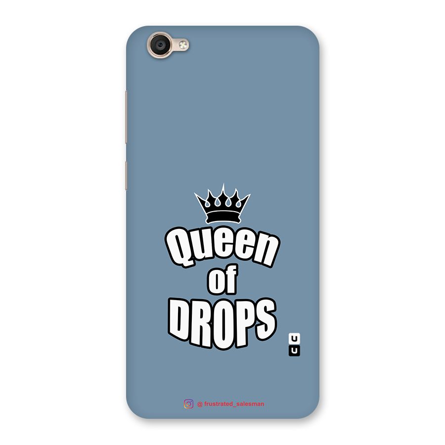 Queen of Drops SteelBlue Back Case for Vivo Y55L