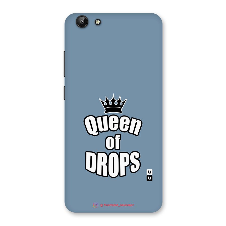 Queen of Drops SteelBlue Back Case for Vivo Y69