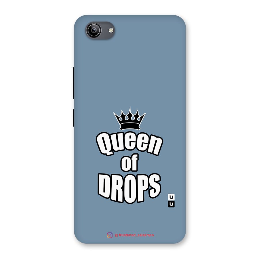 Queen of Drops SteelBlue Back Case for Vivo Y81i
