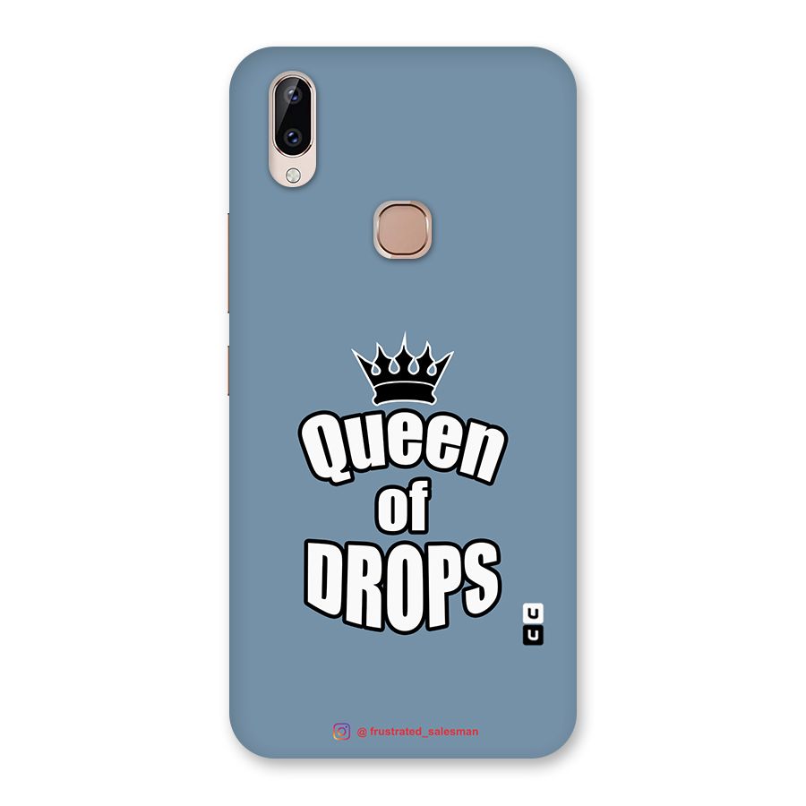 Queen of Drops SteelBlue Back Case for Vivo Y83 Pro