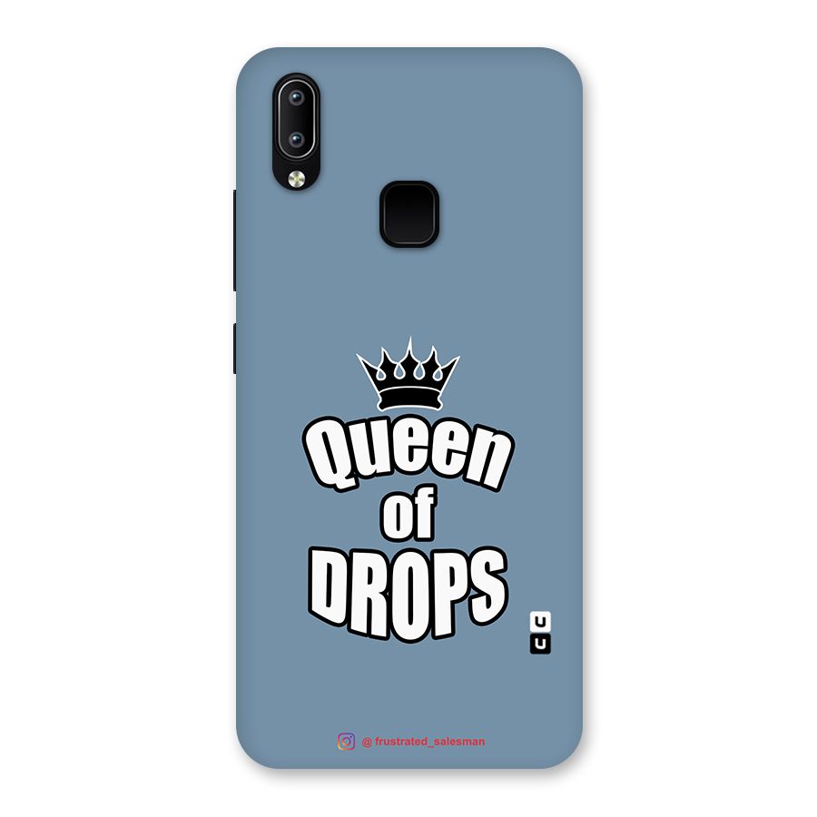 Queen of Drops SteelBlue Back Case for Vivo Y93