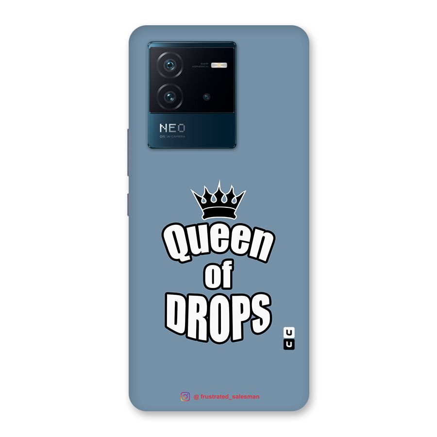 Queen of Drops SteelBlue Back Case for Vivo iQOO Neo 6 5G