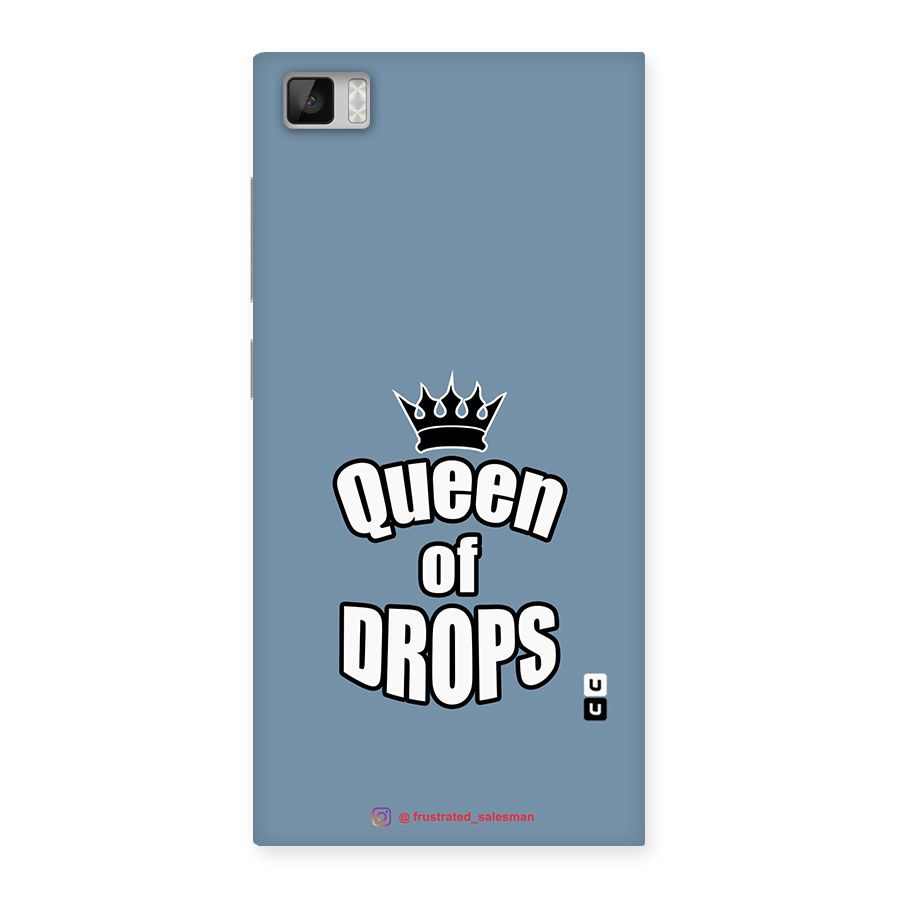 Queen of Drops SteelBlue Back Case for Xiaomi Mi3