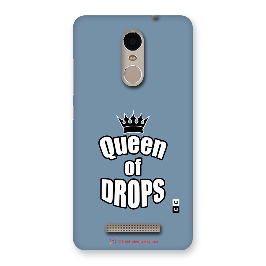 Queen of Drops SteelBlue Back Case for Xiaomi Redmi Note 3